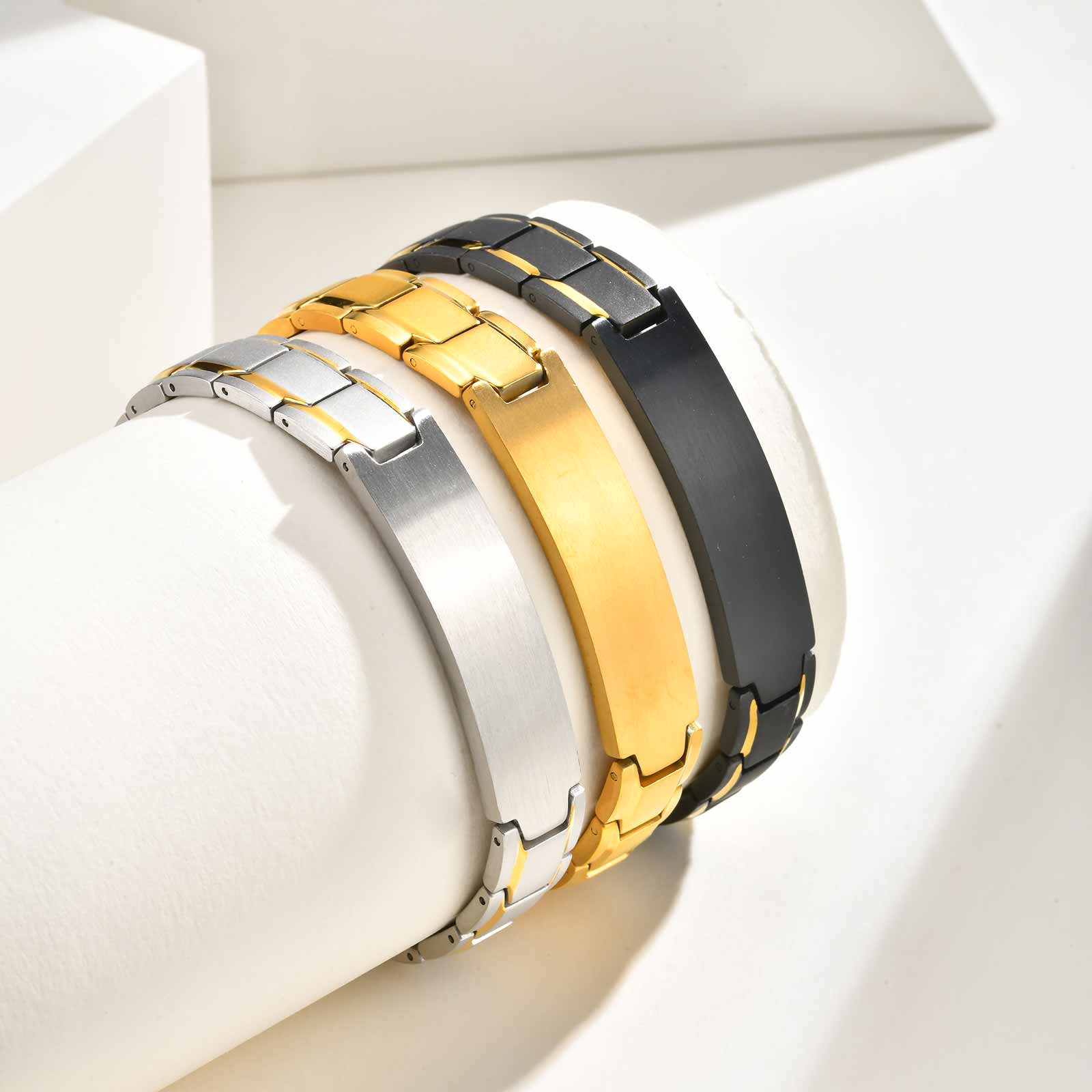 Jewelry Bracelet Watches - Bracelet gravé avec texte de nom