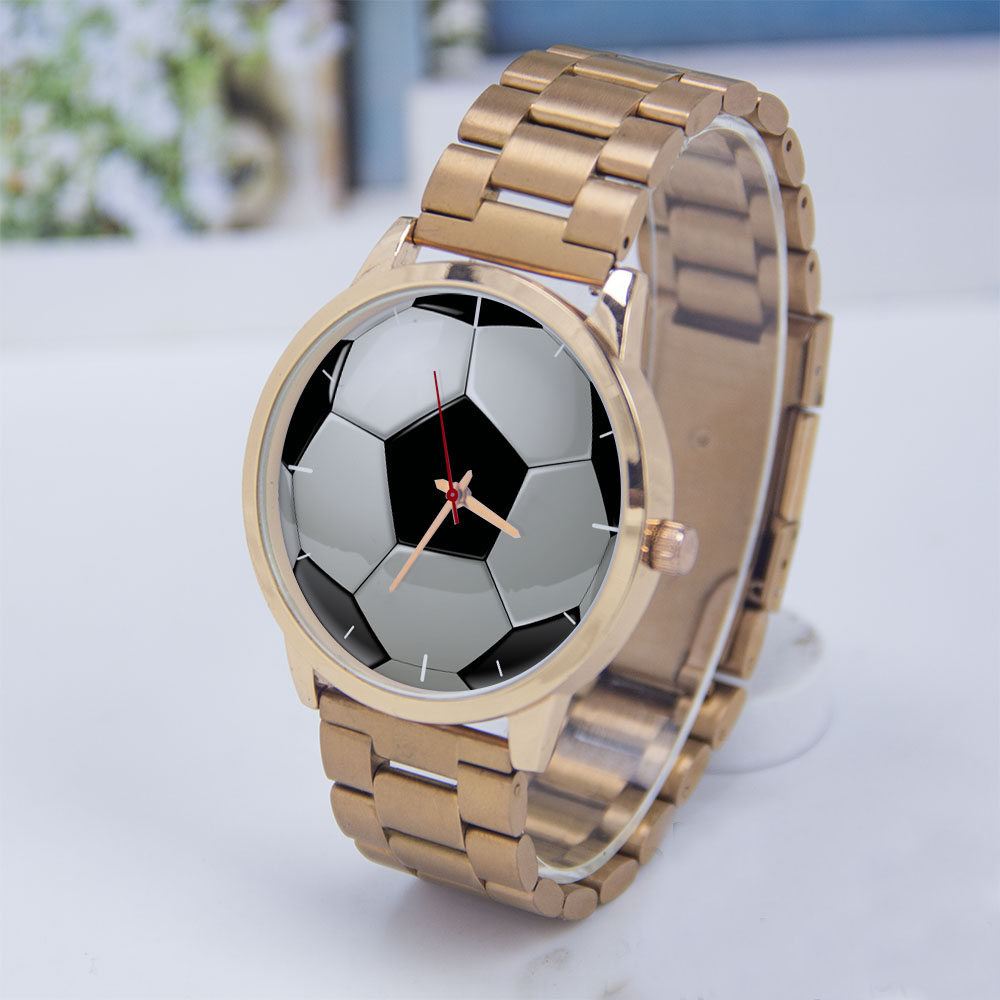 Jewelry Bracelet Watches - Football Football Design Fans argent homme