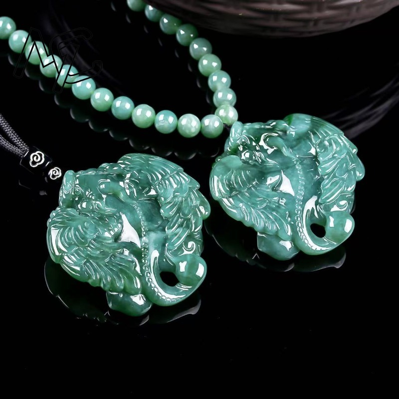 Jewelry & Watches Vitopoulos Reviews - Pendentif Apsaras Pixiu volant en jadeite
