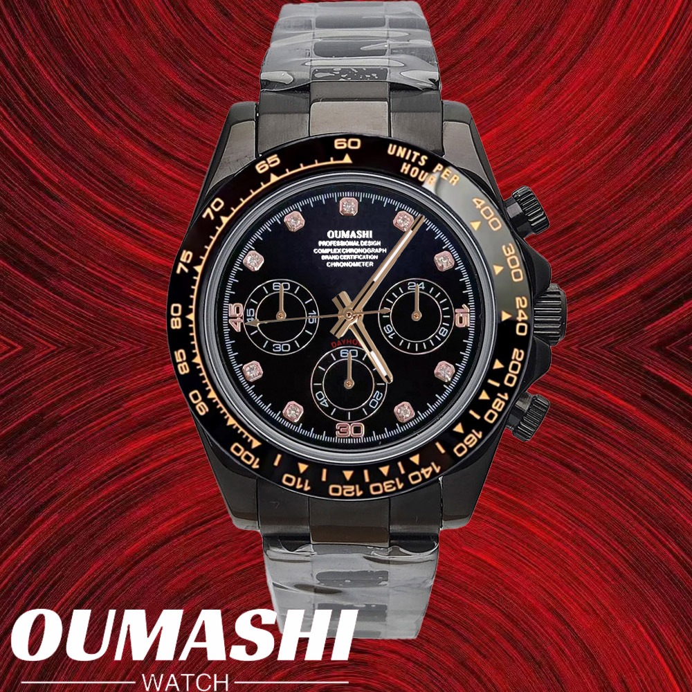 Rose Gold Bracelet - VK63 montres 39.3mm montre de luxe
