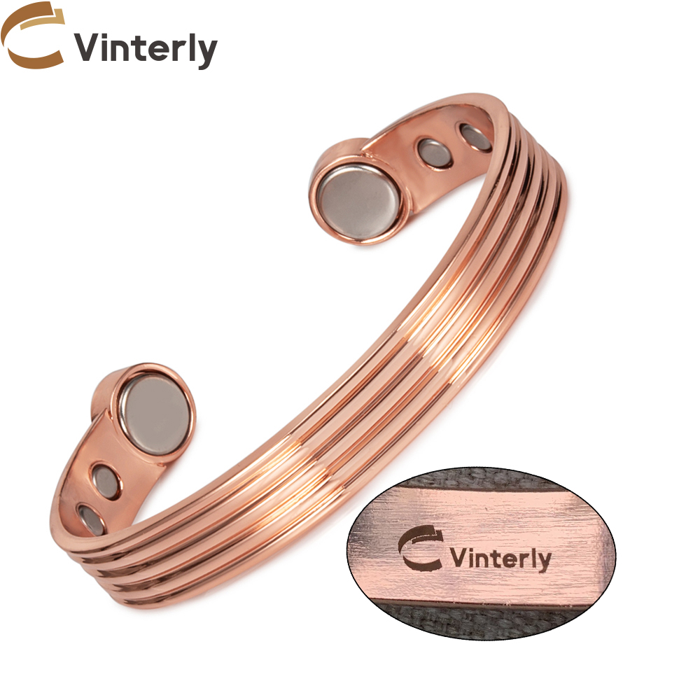 Rose Gold Bracelet - Bracelets en cuivre pur personnalisés pour