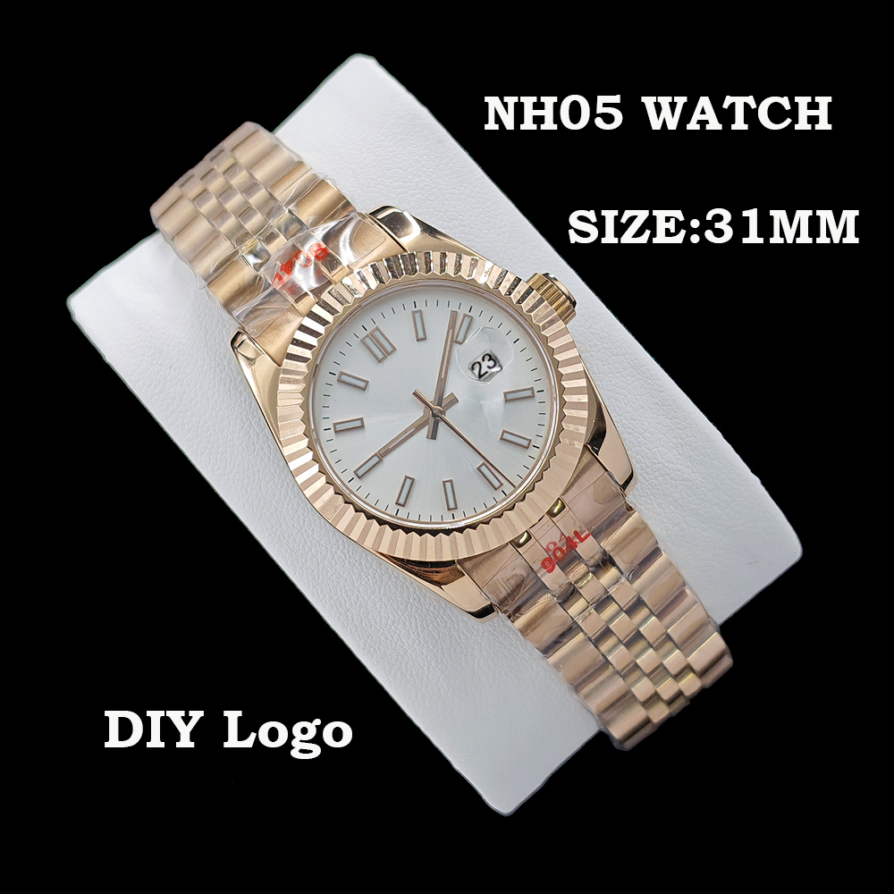 Rose Gold Bracelet - Nouvelle montre automatique NH05 pour femmes,