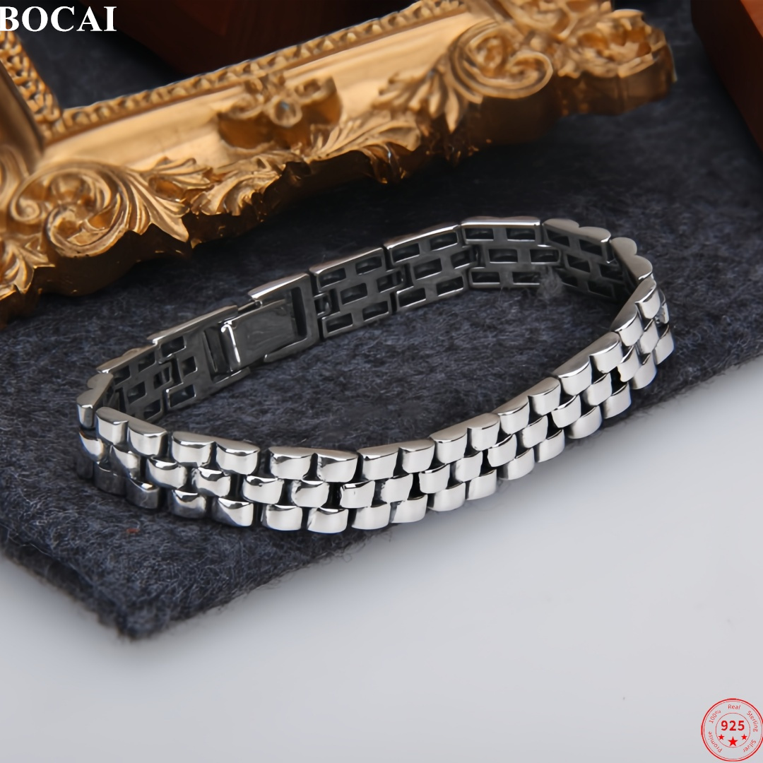 Fine Jewelry Watches Women - BOCAI Nouveau Bracelet Rigide en Argent