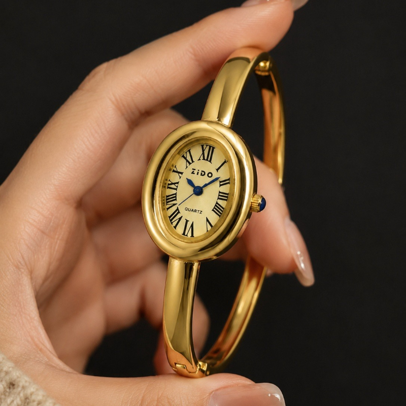 Jewelry Watches Brands - Montre élégante pour femme, cadran ovale