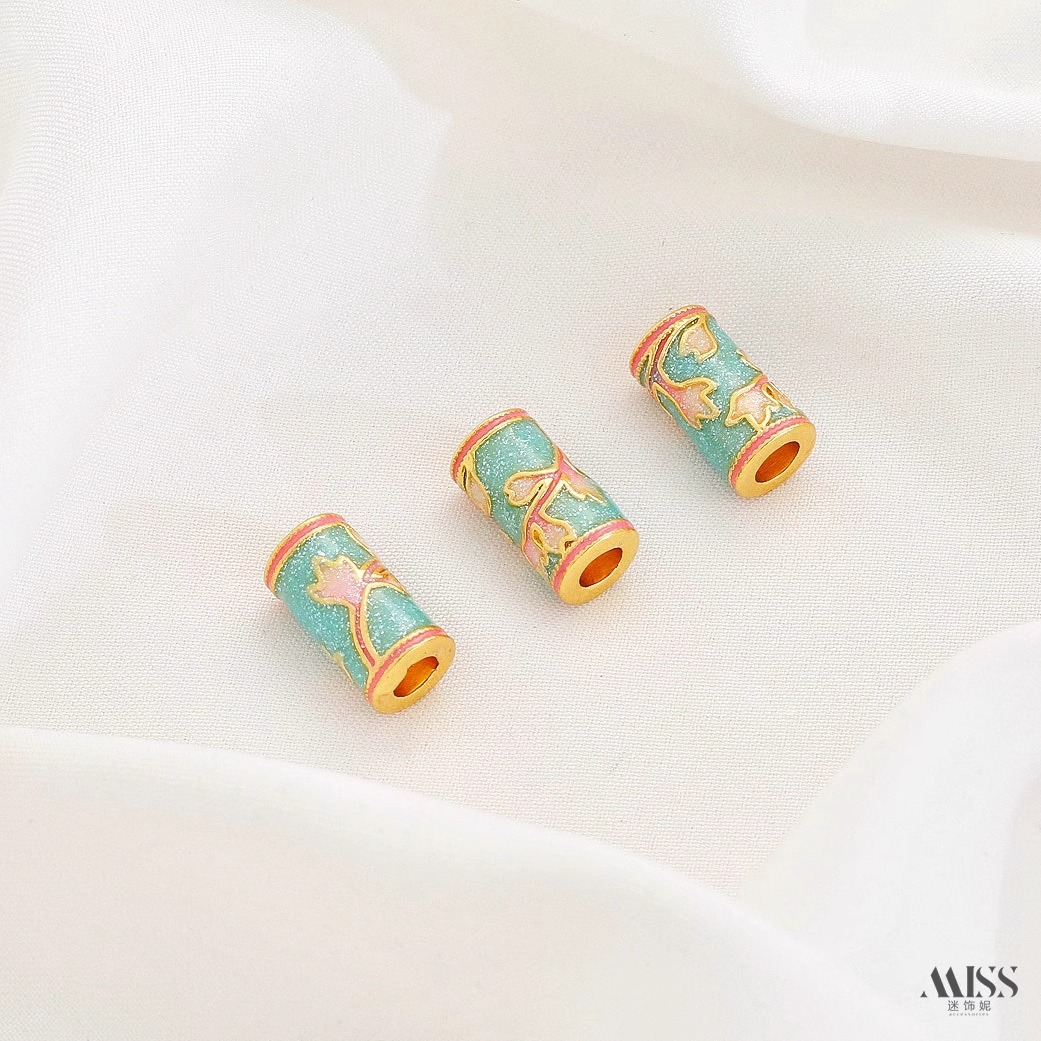 Perles intercalaires en émail  - Rose Gold Bracelet avis et prix