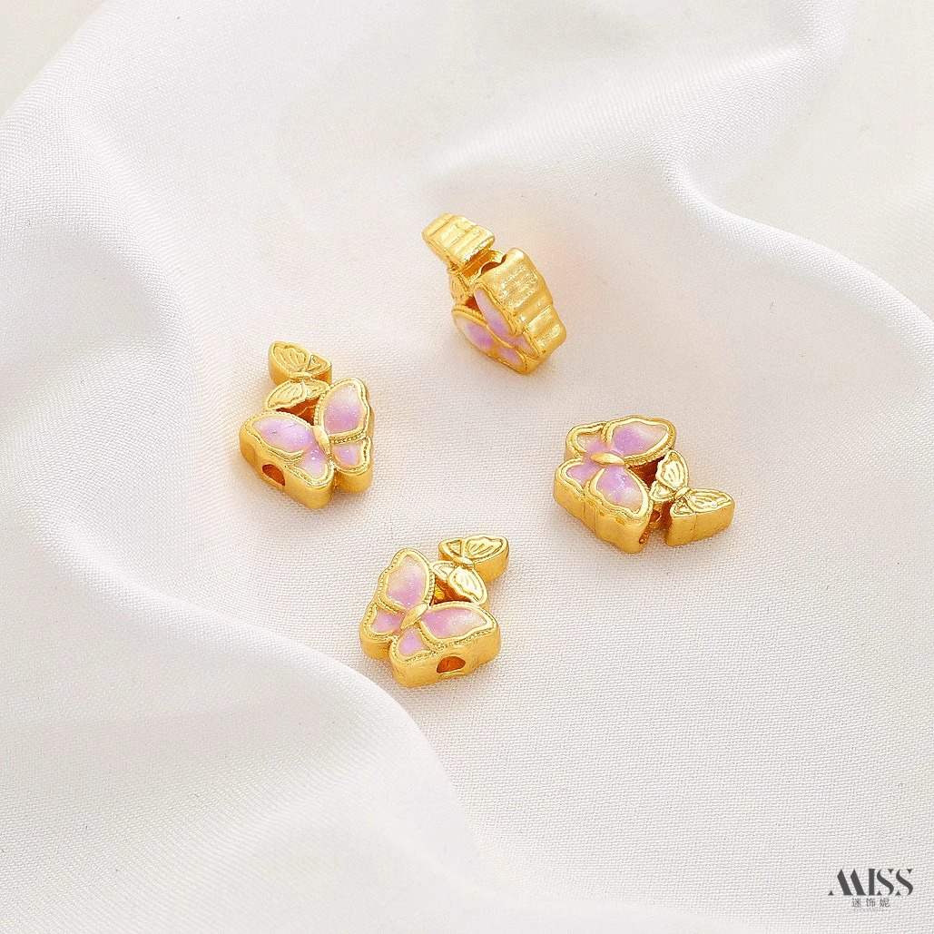 Perles intercalaires en émail  - Rose Gold Bracelet avis et prix