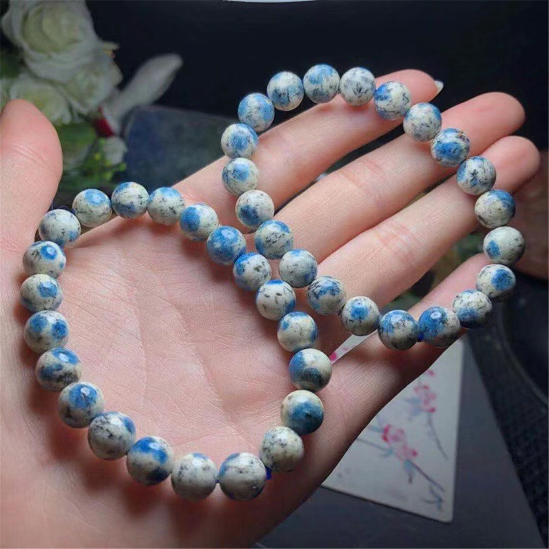 Bracelet en jaspe K2 naturel p - Gemstone Bracelet Healing avis et prix