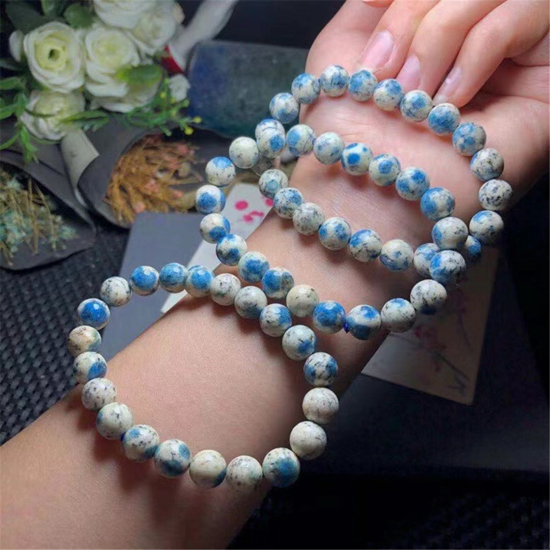Bracelet en jaspe K2 naturel p - Gemstone Bracelet Healing avis et prix