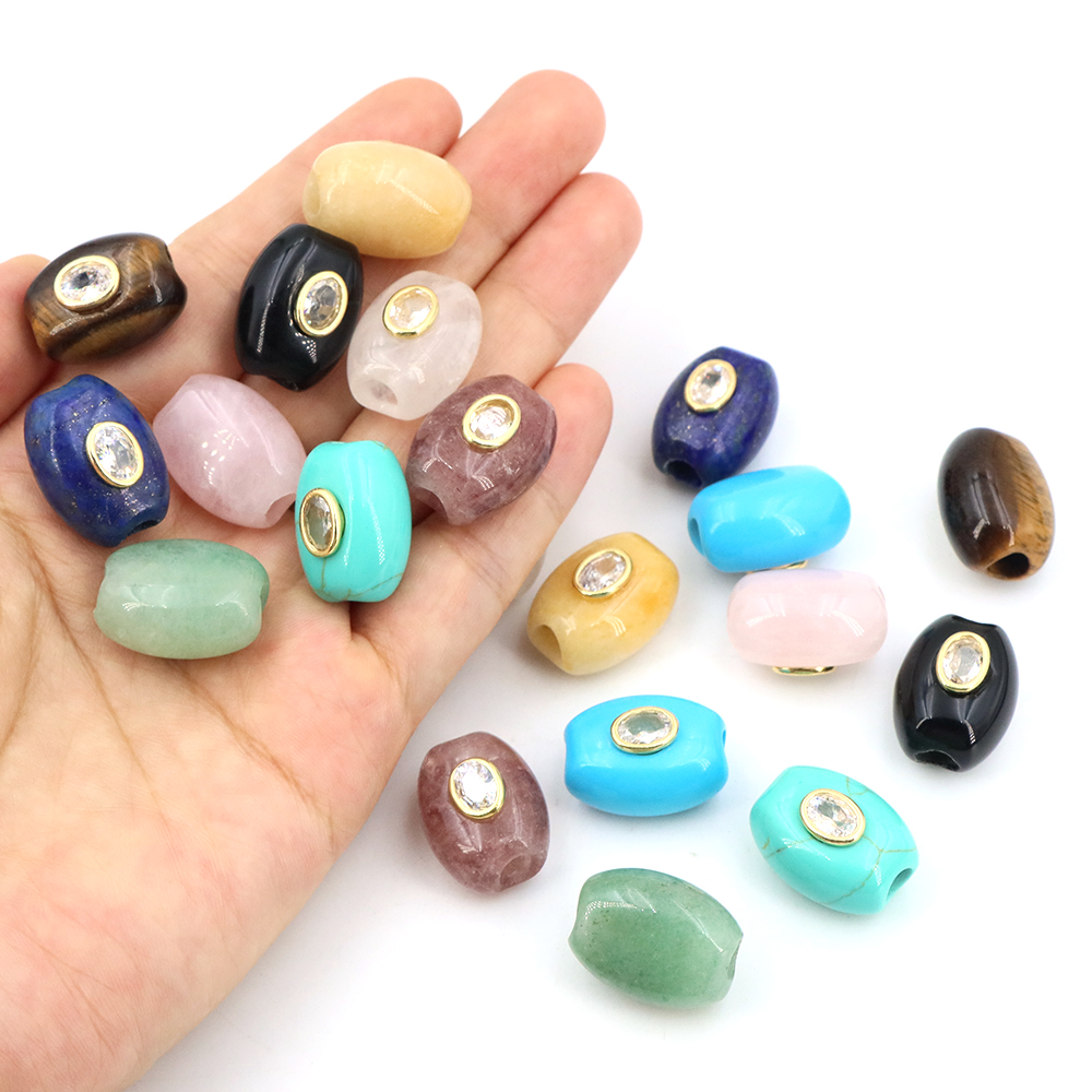Perle plate en pierre naturell - Gemstone Bracelet Healing avis et prix