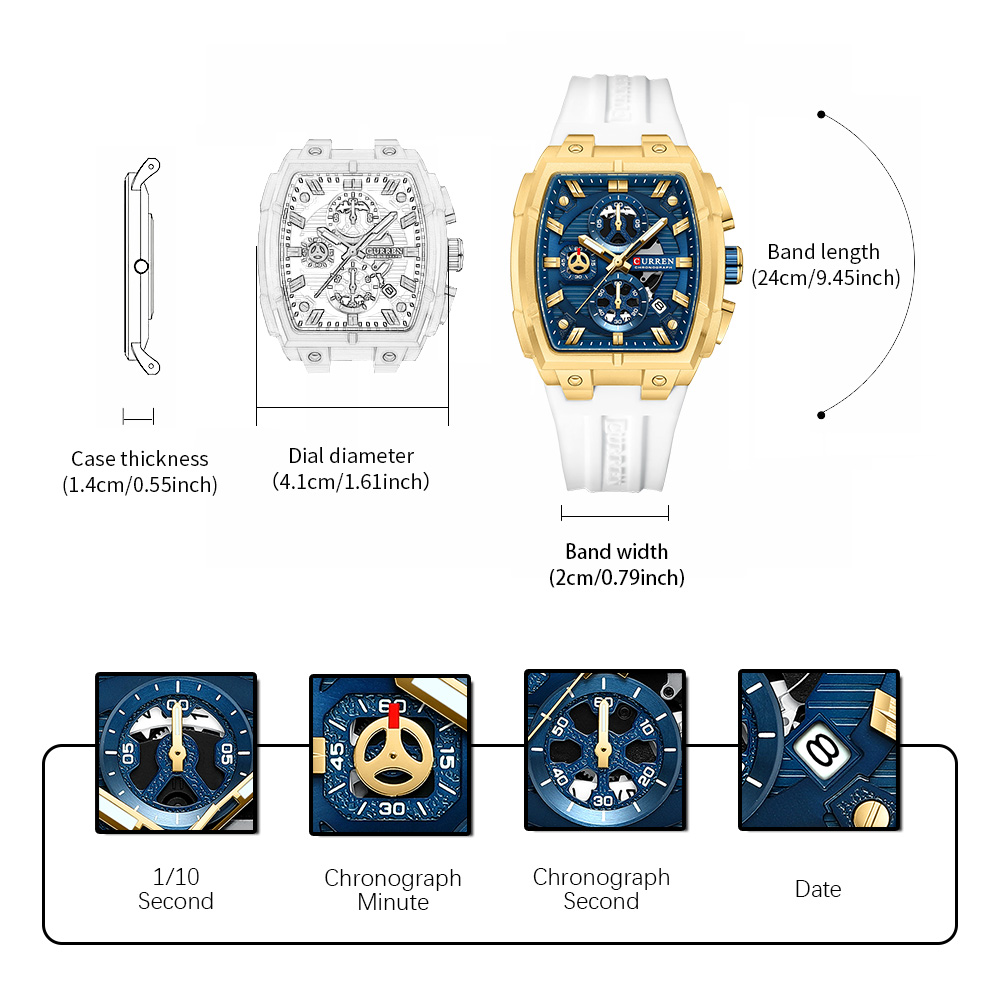 Montre vintage de luxe CURREN  - Jewelry Bracelet Watches avis et prix