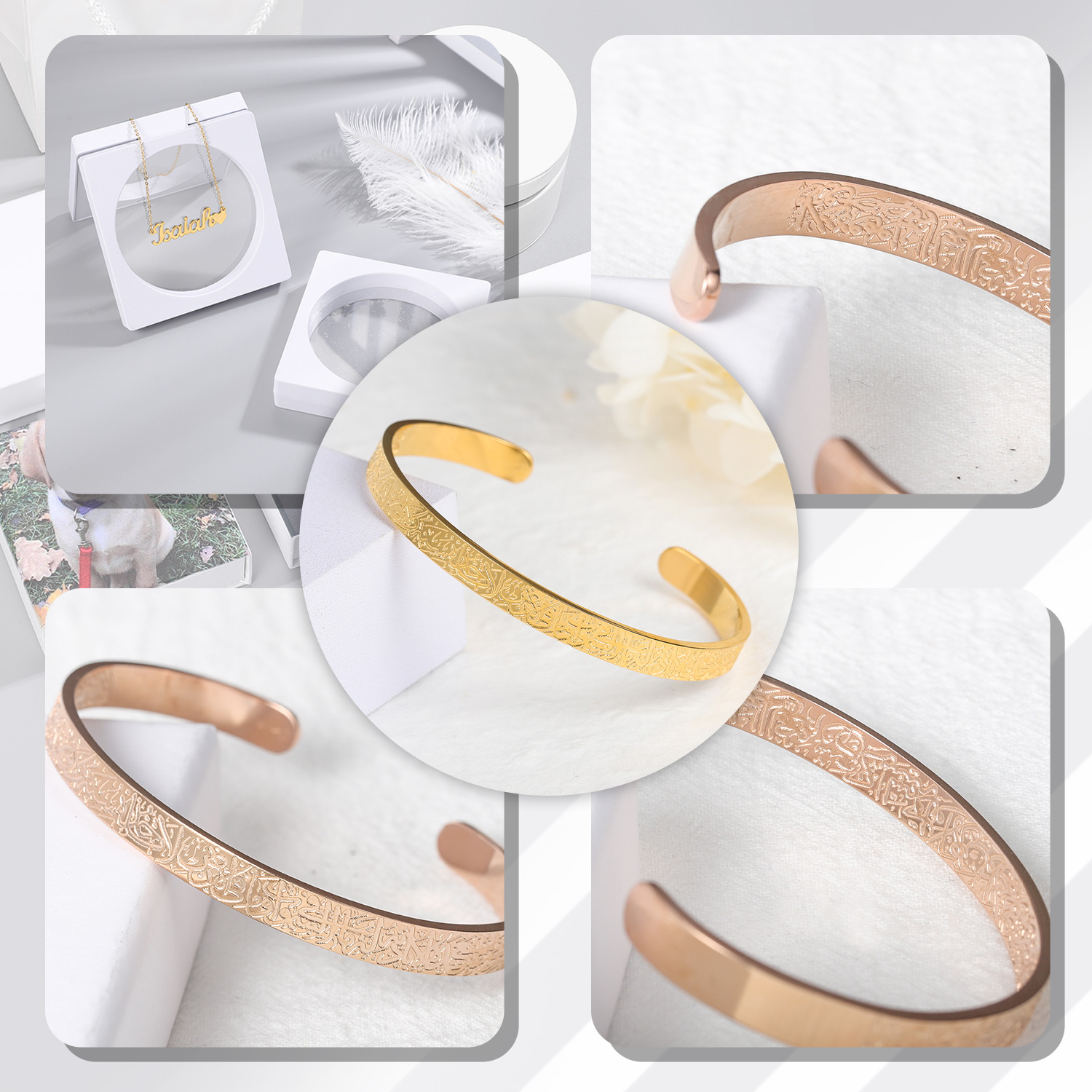 Bracelet de manchette Ayatul K - Cuff Bangle Bracelet avis et prix
