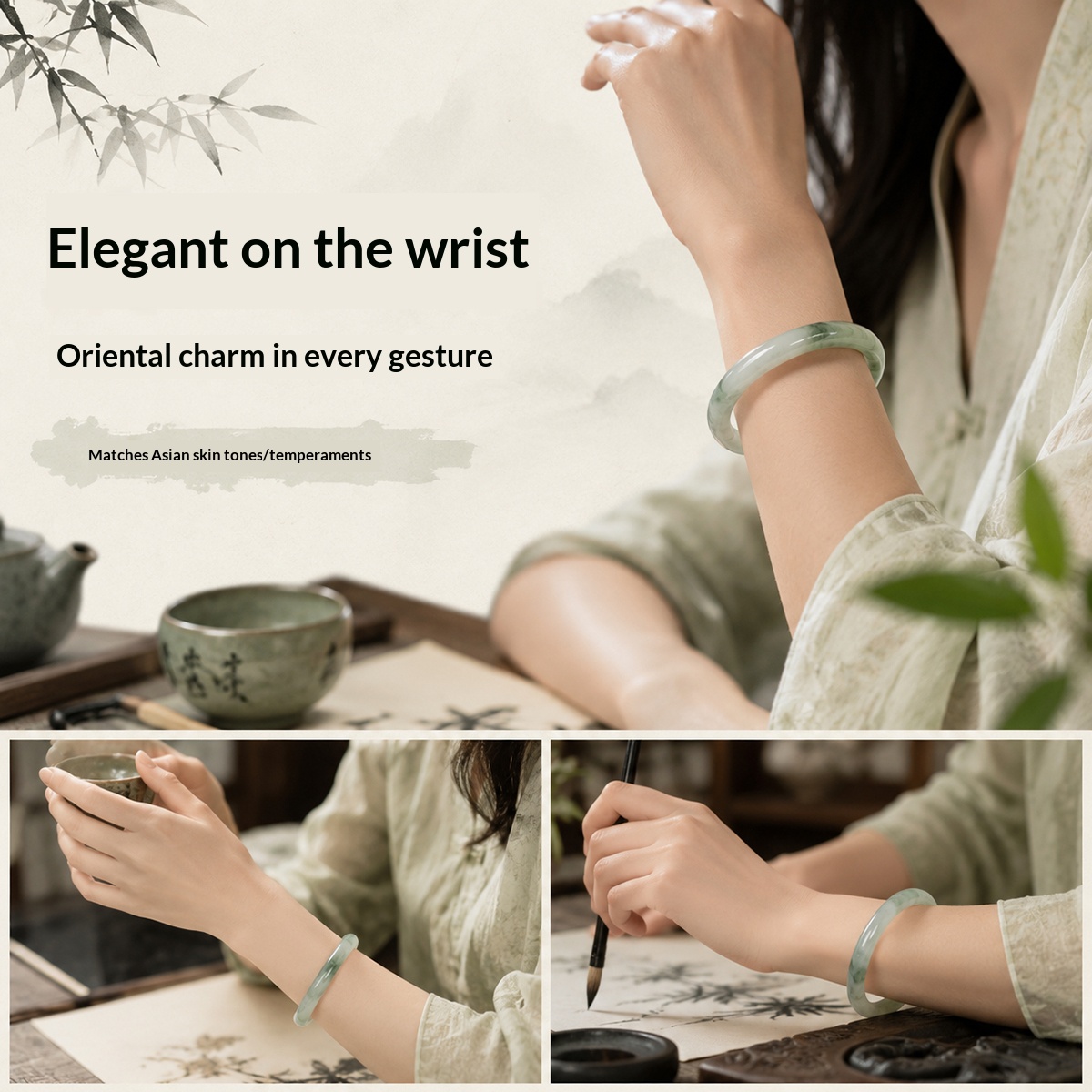 Bracelet rond en jade naturel  - Gemstone Bracelet Healing avis et prix