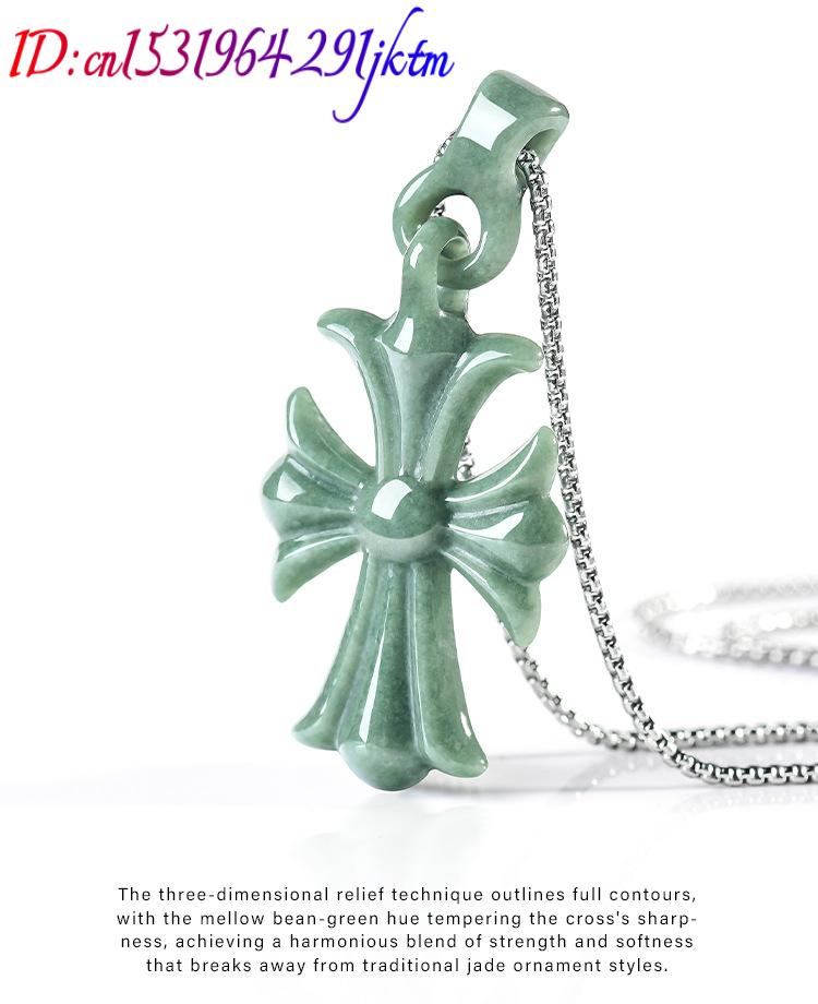 Collier pendentif croix en jad - Necklace Pendant avis et prix