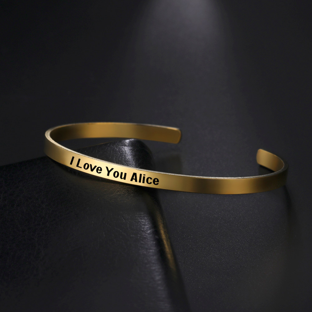 Bracelet personnalisé avec nom - Rose Gold Bracelet avis et prix