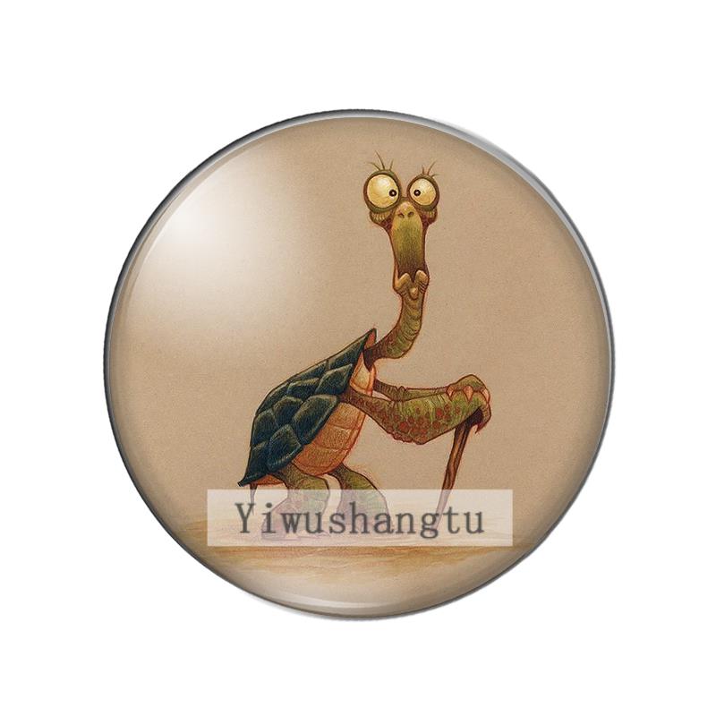Happy animals – cabochon rond  - Paradise Jewelry & Watches Llc Miami Photos avis et prix