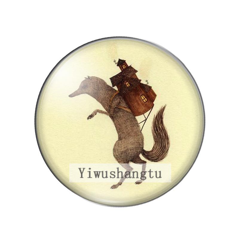 Happy animals – cabochon rond  - Paradise Jewelry & Watches Llc Miami Photos avis et prix