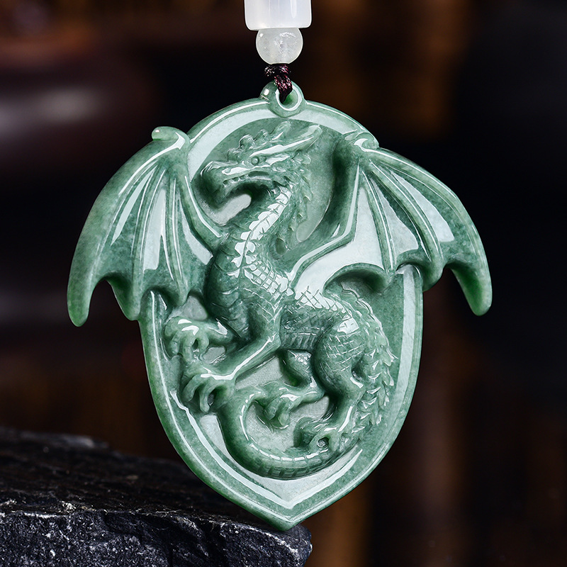 Collier pendentif Dragon en ja - Jewelry & Watches Spółka Z Ograniczoną Odpowiedzialnością Sp Z Oo avis et prix