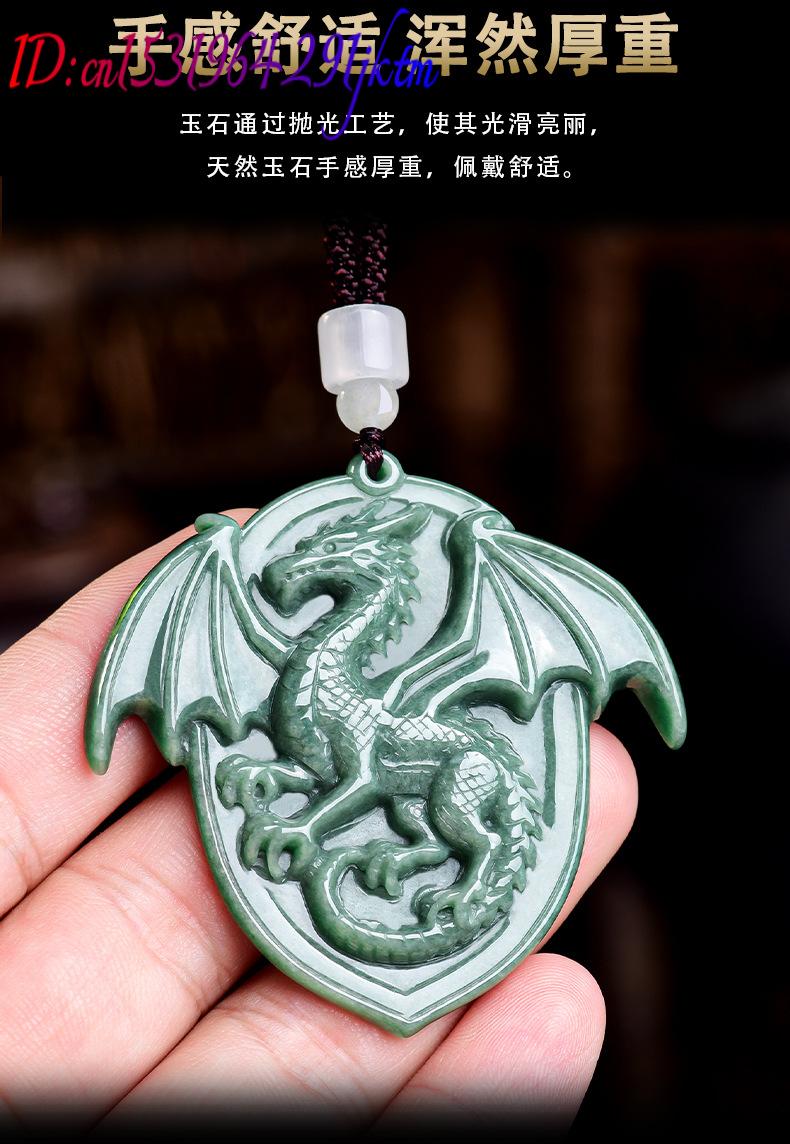 Collier pendentif Dragon en ja - Jewelry & Watches Spółka Z Ograniczoną Odpowiedzialnością Sp Z Oo avis et prix