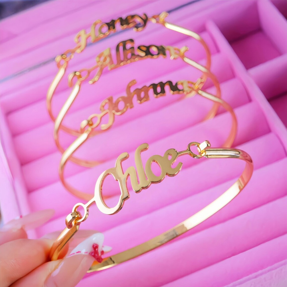 Bracelets personnalisés avec n - Cuff Bangle Bracelet avis et prix