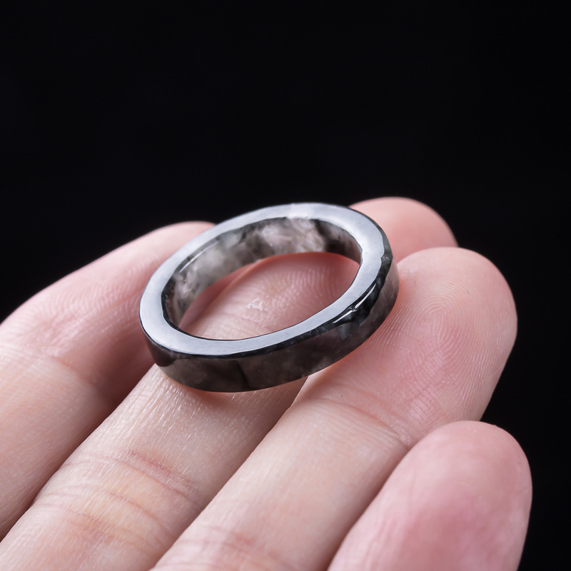 Bague en jadéite noire de Birm - Jewelry & Watches Spółka Z Ograniczoną Odpowiedzialnością Sp Z Oo avis et prix